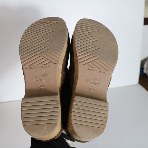 Dansko Brown Leather Mules - Picture 7 of 8